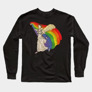 Greek Myth Comix - goddess Iris of the rainbow Long Sleeve T-Shirt